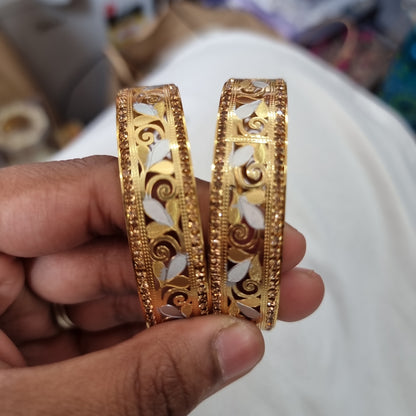 Beautiful designer gold plated bangles