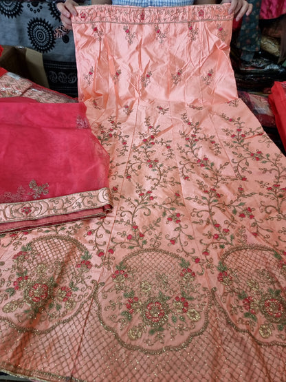 Beautiful designer semi stitch lengha choli