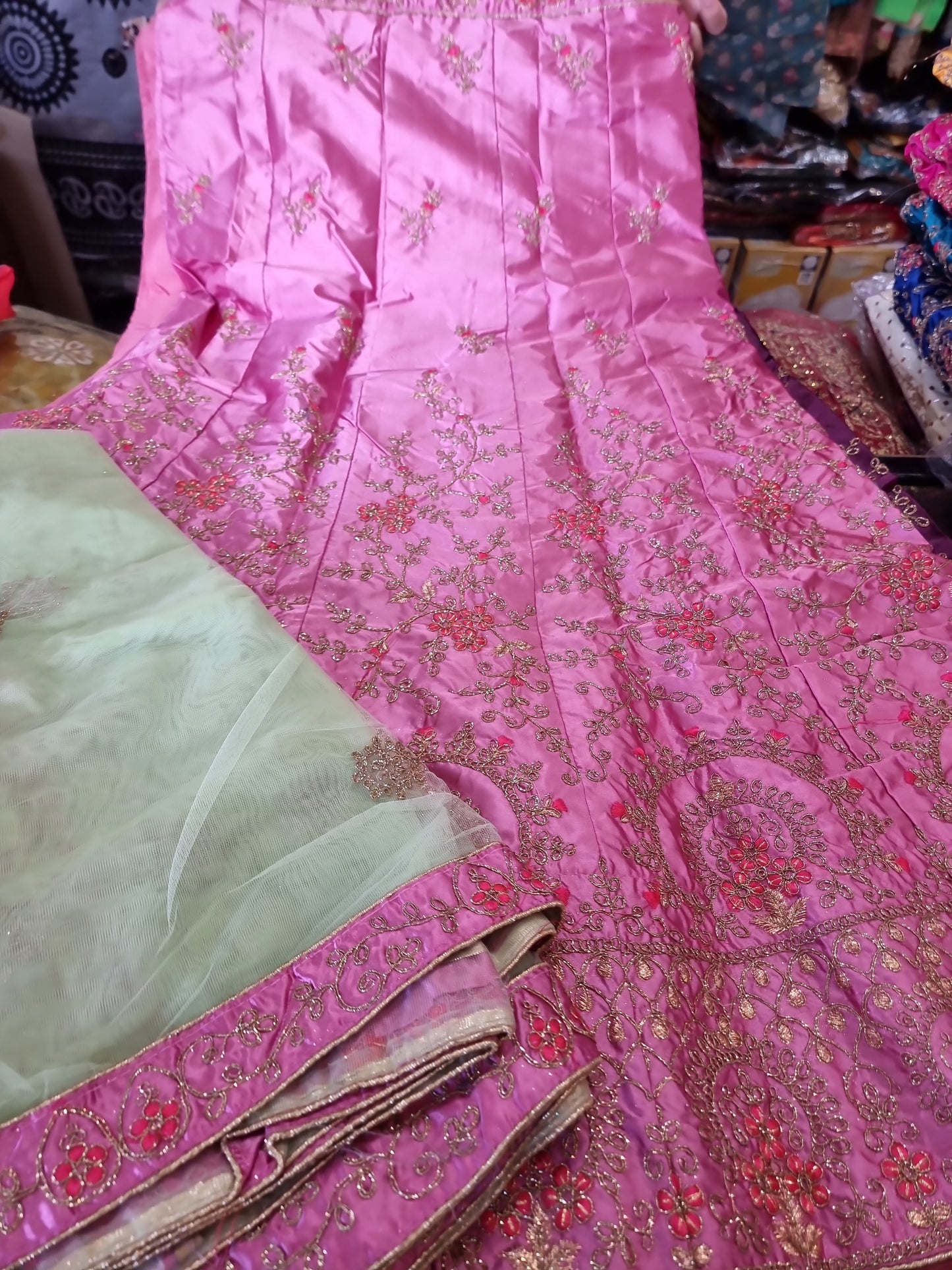 Beautiful designer Semi stitch lengha choli