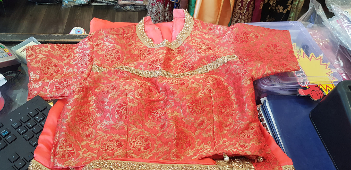 Beautiful designer saree with readymade blouse