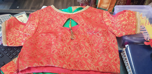 Beautiful designer saree with readymade blouse