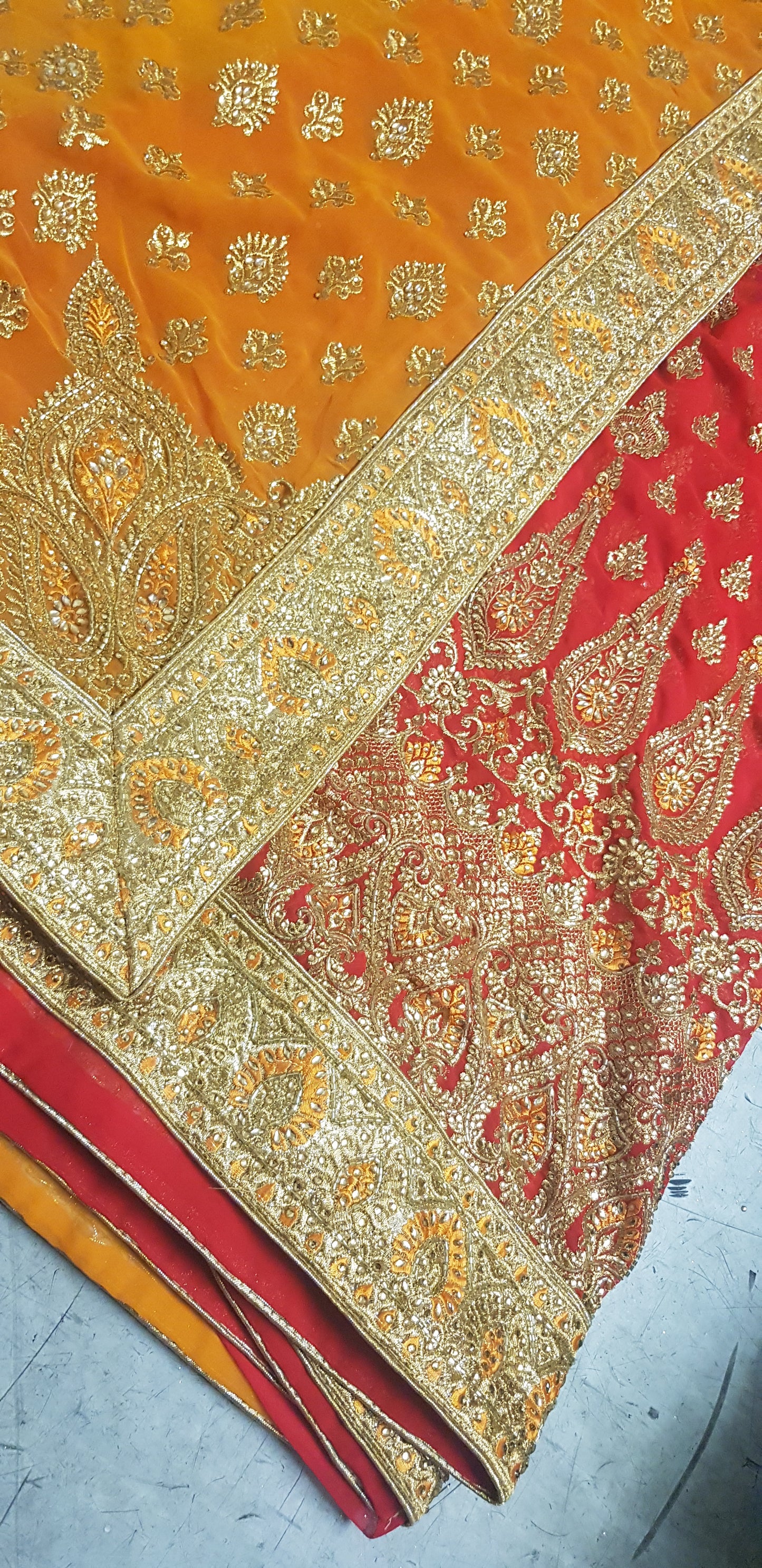 Beautiful designer heavily embroidery saree