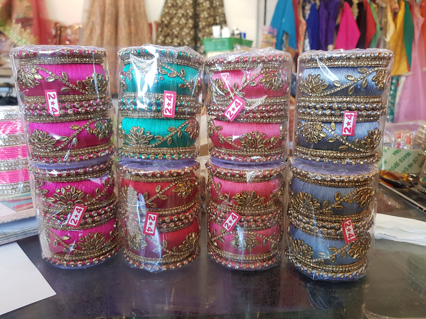 Beautiful designer silk thread bangles