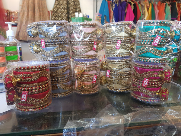 Beautiful designer silk thread bangles