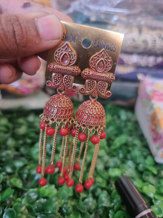 Beautiful designer jhumki earing