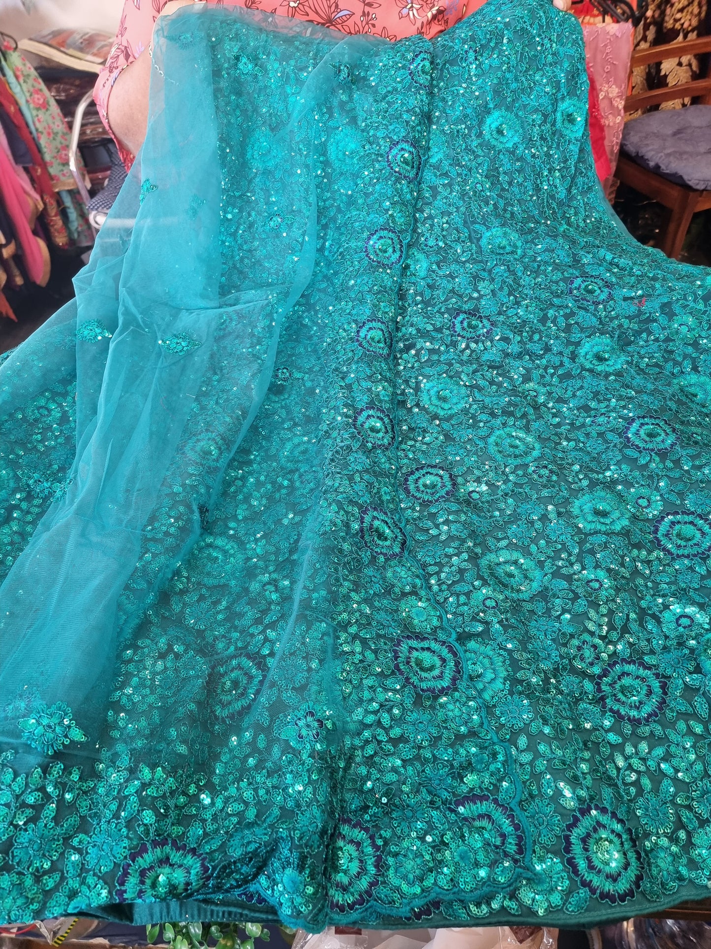 Beautiful designer unstitched lengha