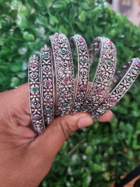 Beautiful designer oxidised bangle