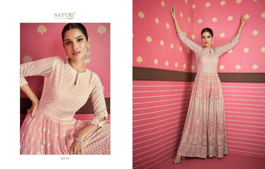 Beautiful designer readymade anarkhali witb lucknowi anarkali