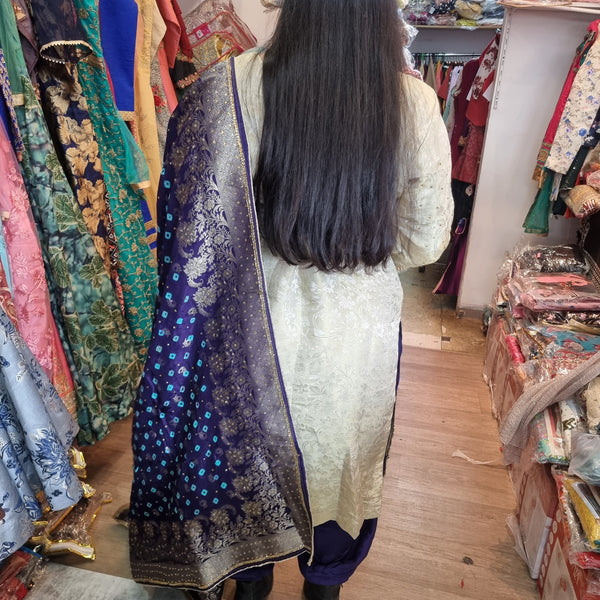 Beautiful designer ready made Punjabi patiala suit