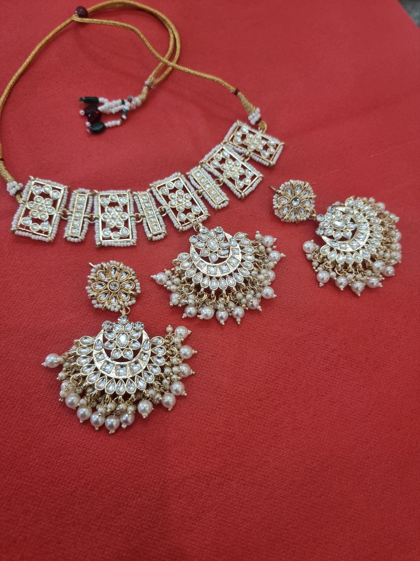 Beautiful designer kundan necklace set