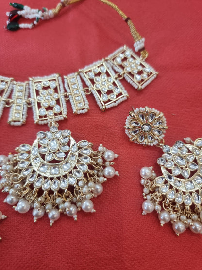 Beautiful designer kundan necklace set