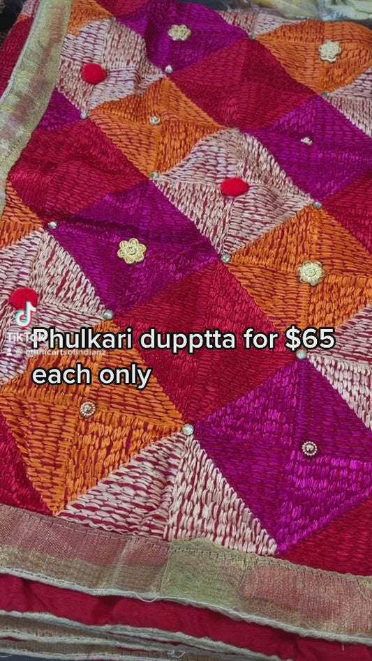 Beautiful designer phulkari dupptta