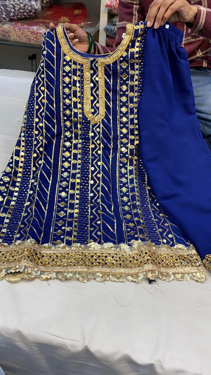 Beautiful designer girls sharara suit