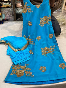 Beautiful designer chunidar suit for girls