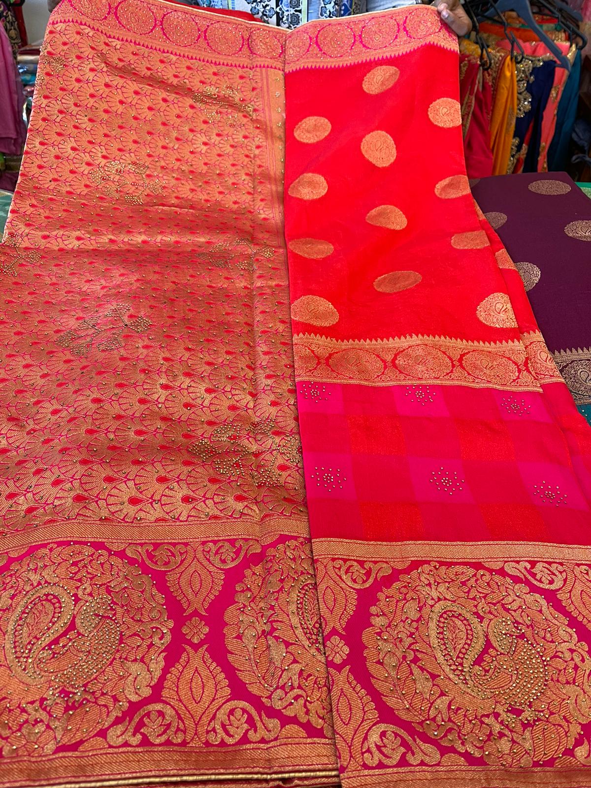 Beautiful designer box sarees