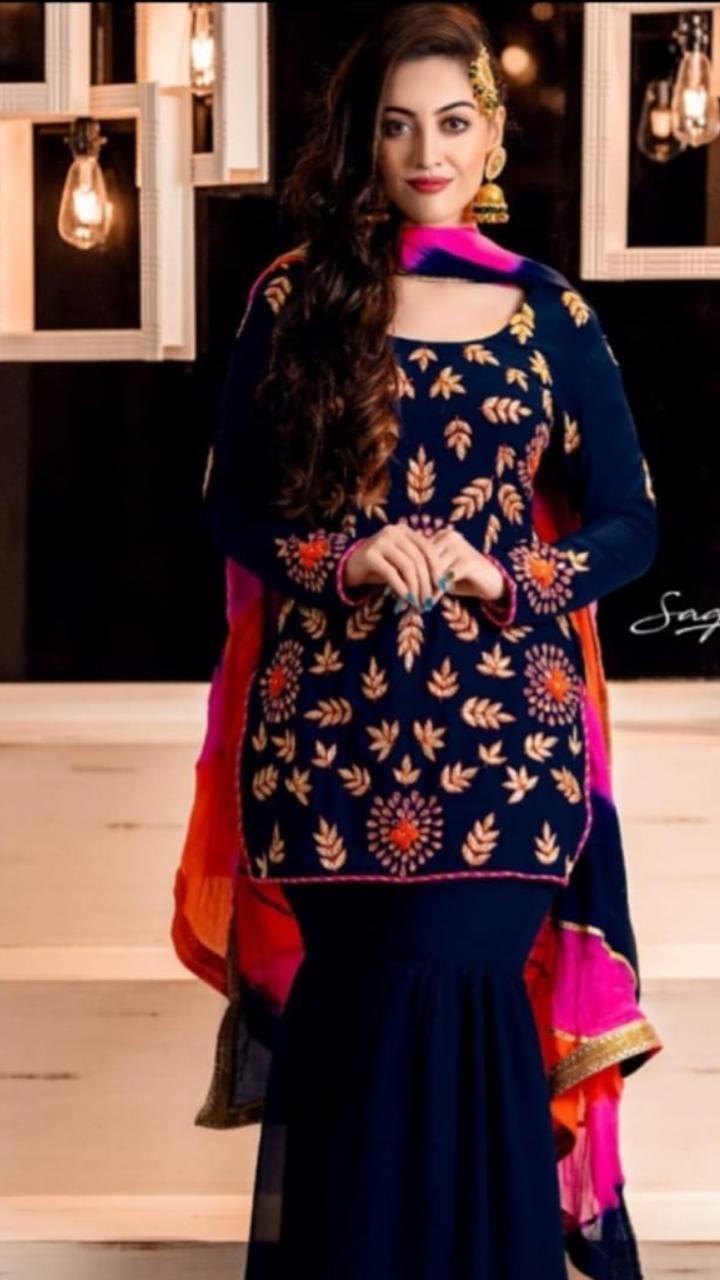 Beautiful designer unstitched suit