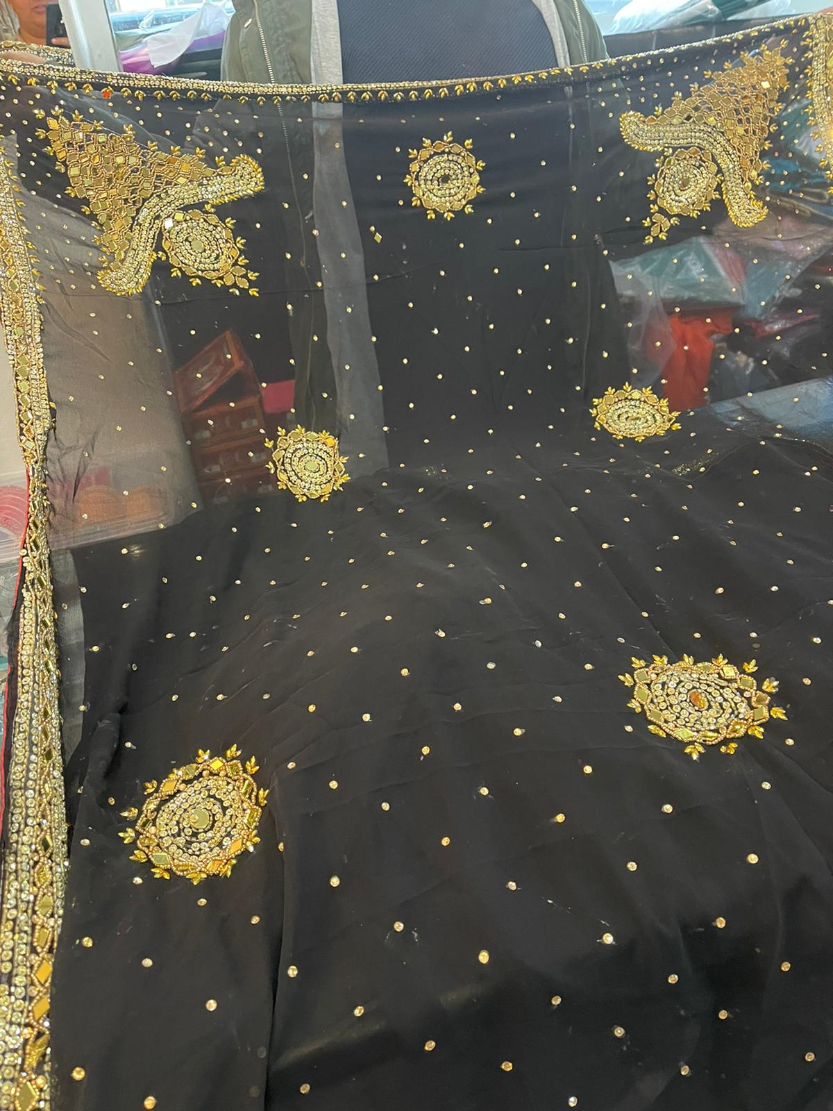 Beautiful designer gorgette saree