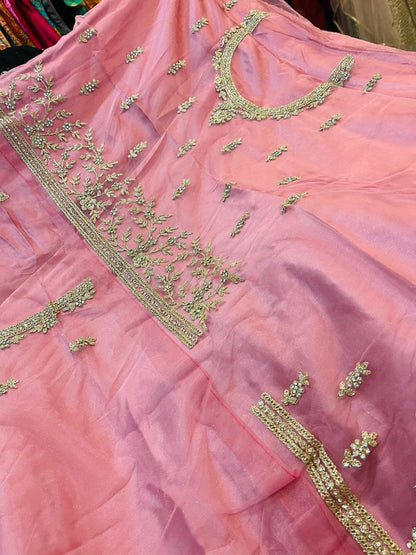 Beautiful designer unstitched lengha