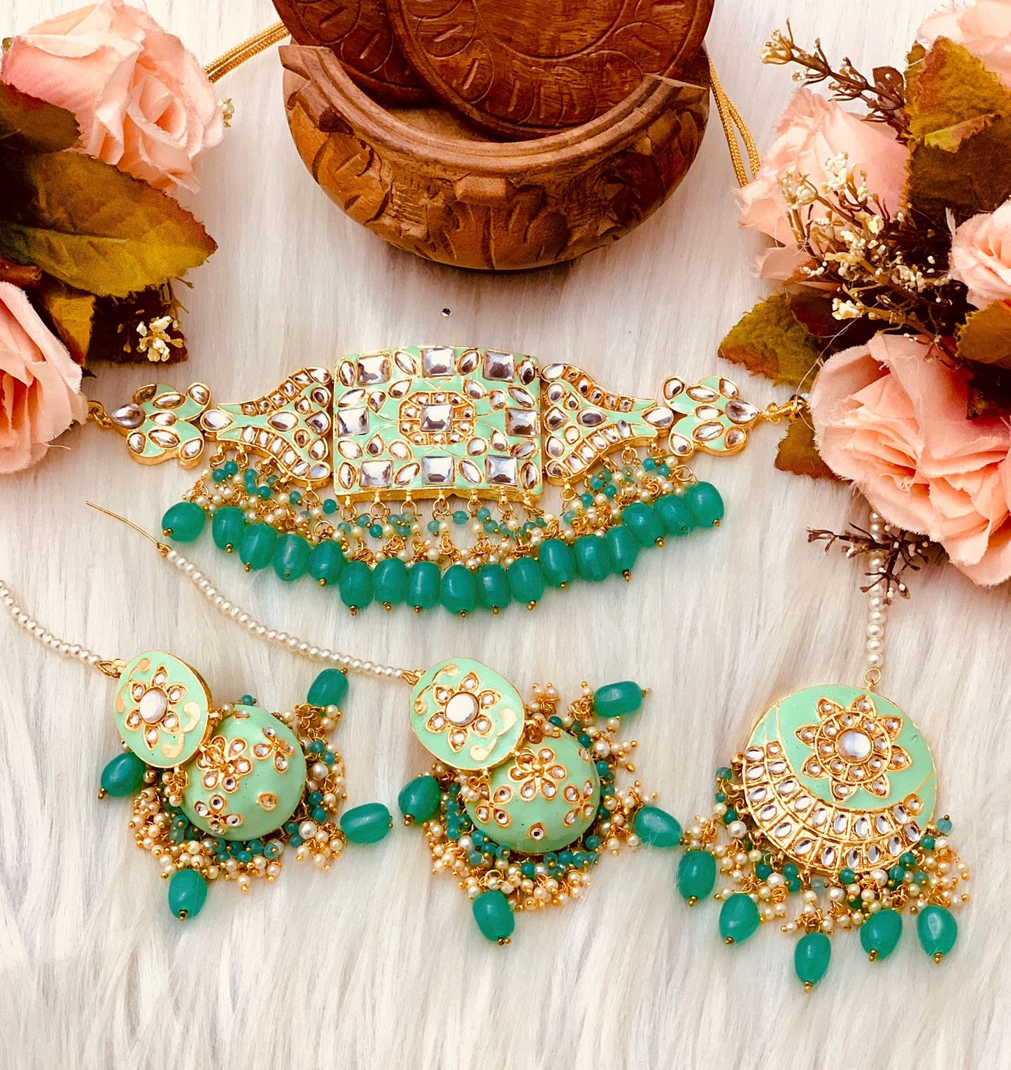 Beautiful designer necklace set