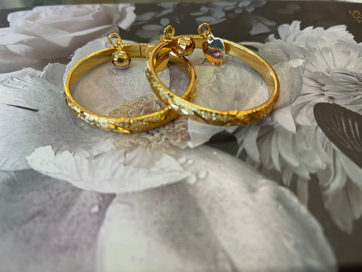 Beautiful gold plated kids  bangles