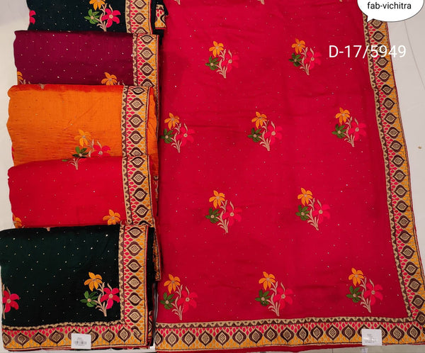 Beautiful designer embroidered saree