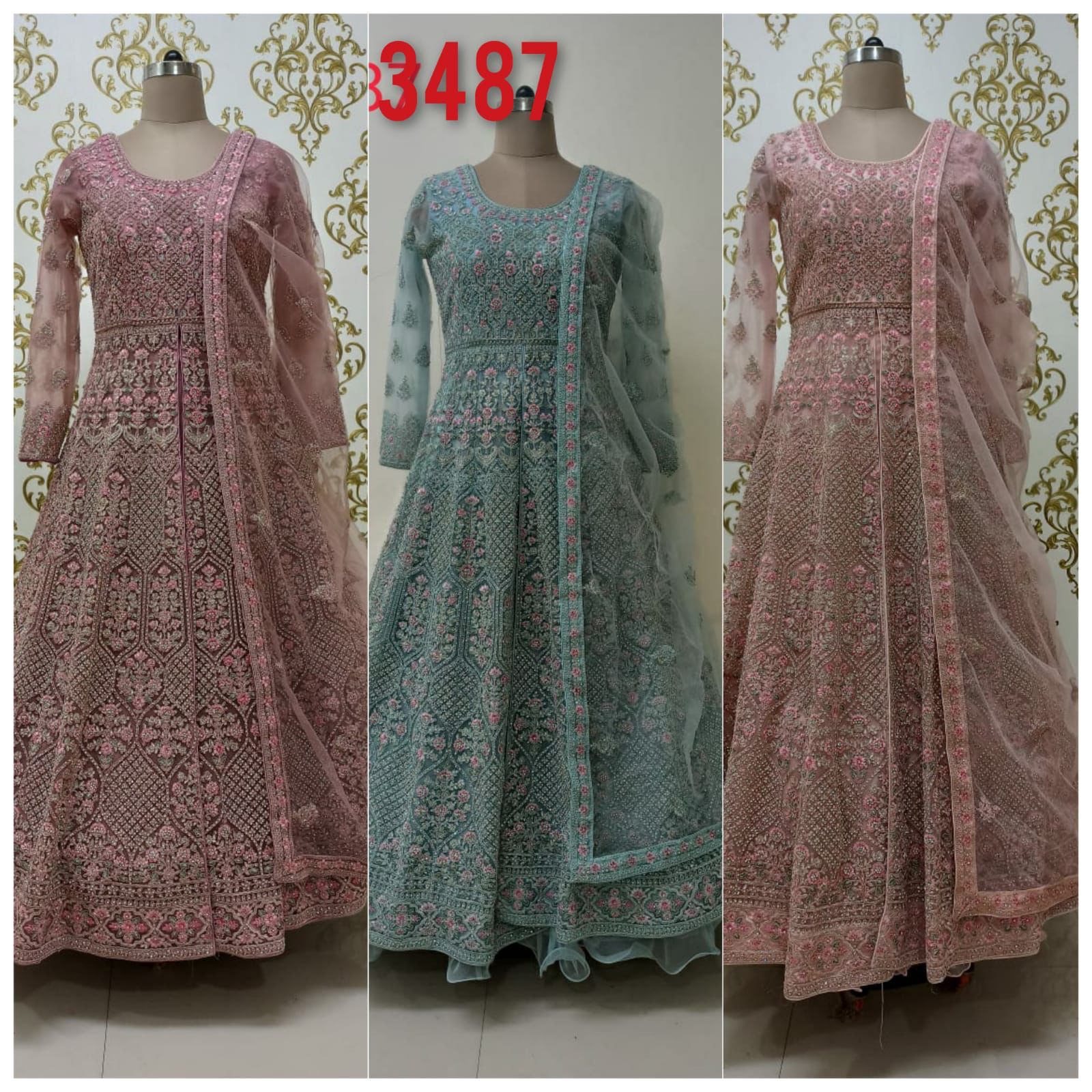 Beautiful designer long top lengha