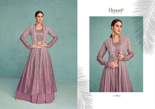 Beautiful designer readymade lengha with shrug