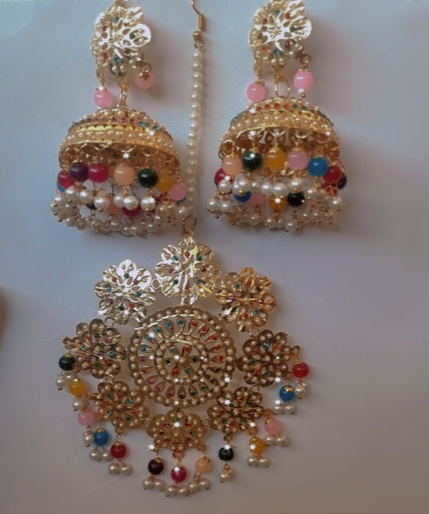 Beautiful designer earing tikkah