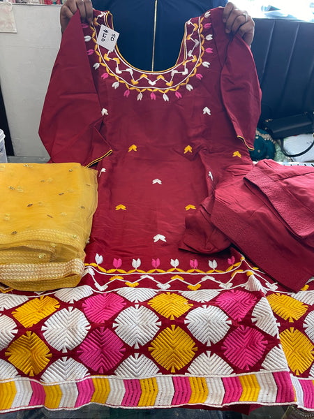 Beautiful designer readymade punjabi patiala suit