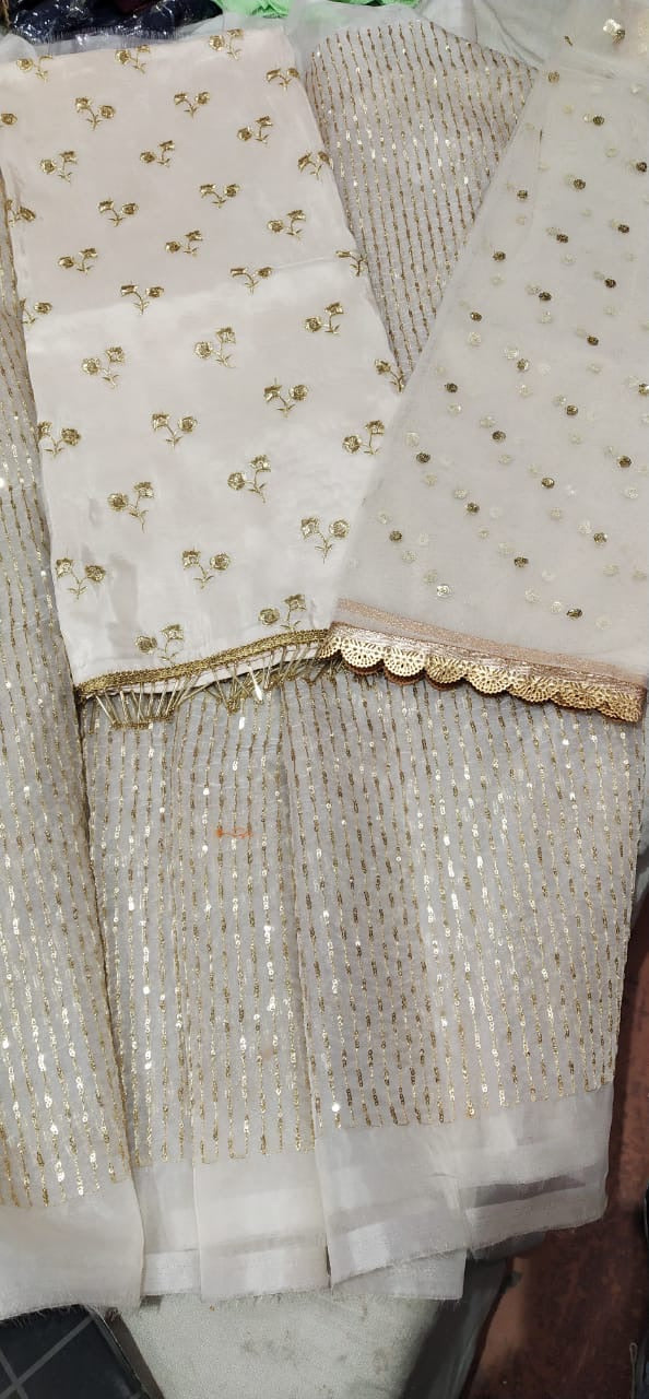 Beautiful designer unstitched suit