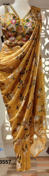 Beautiful designer ready made saree