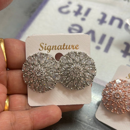 Beautiful designer American diamond studs