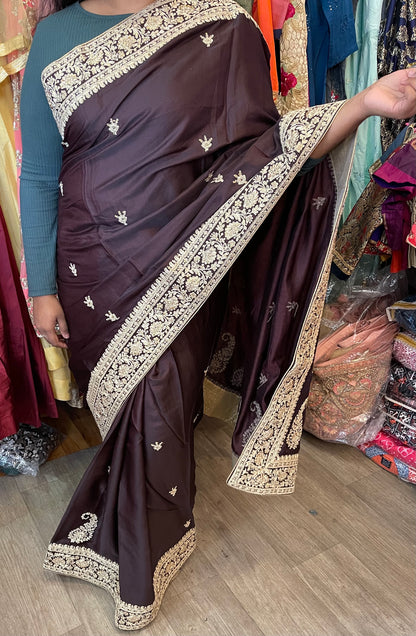 Beautiful designer embroidery saree