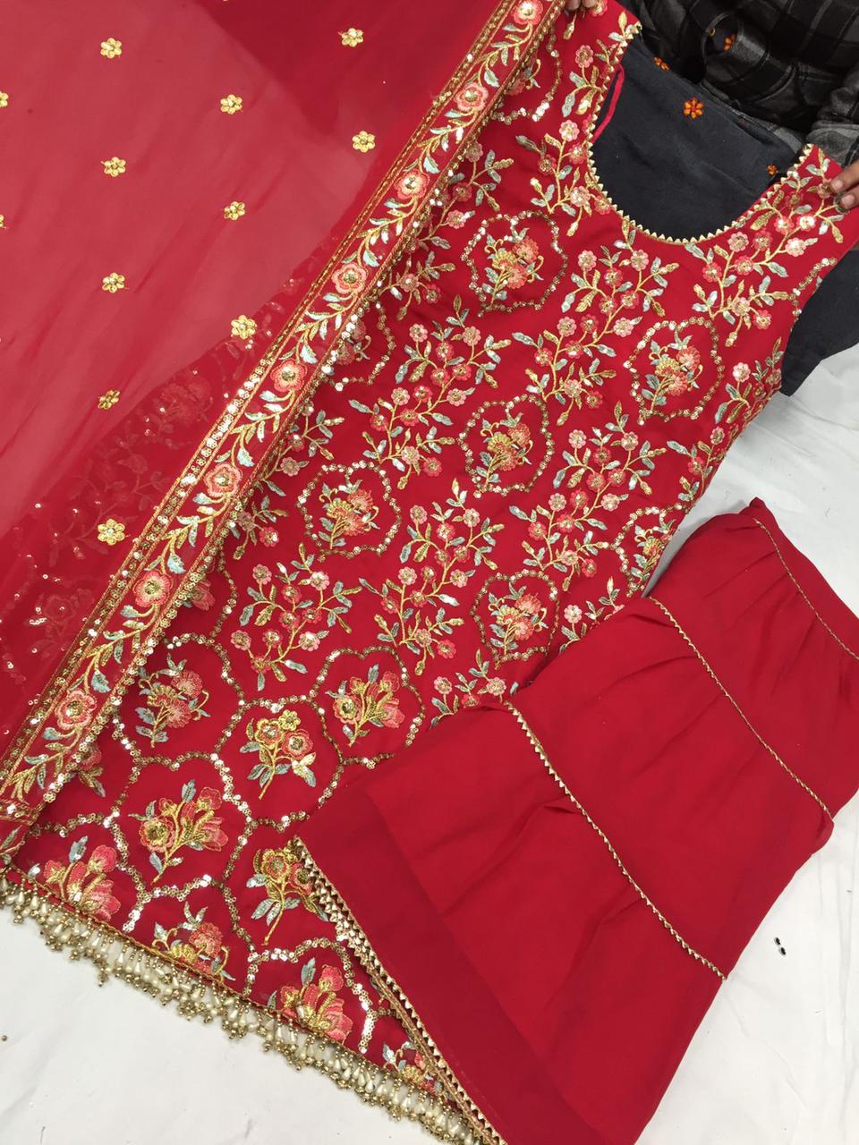 Beautiful designer sharara suit