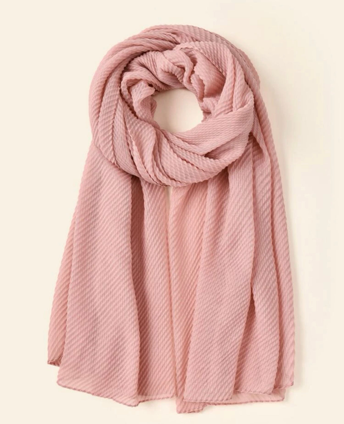 Beautiful designer pleated cotton scarf