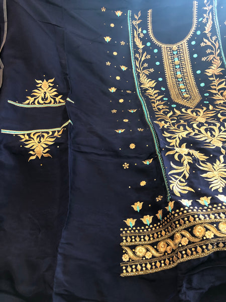 Beautiful designer Punjabi patiala suit with floral dupptta