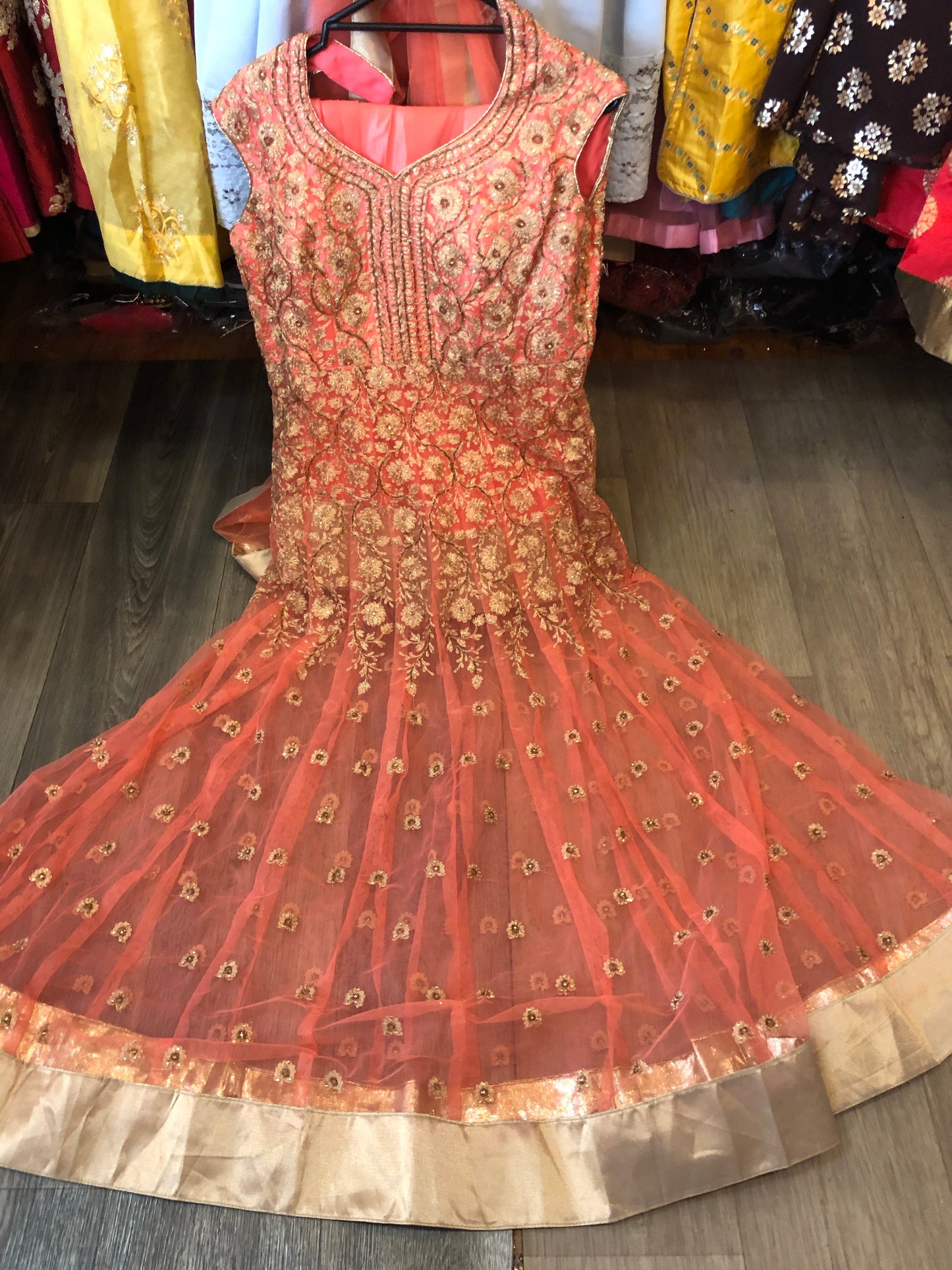 Beautiful designer long top lengha choli