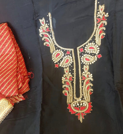 Beautiful designer unstitched punjabi patiala suit