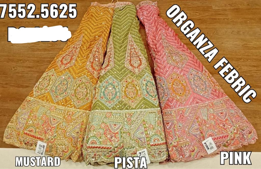 Beautiful designer heavily embroidery lengha choli