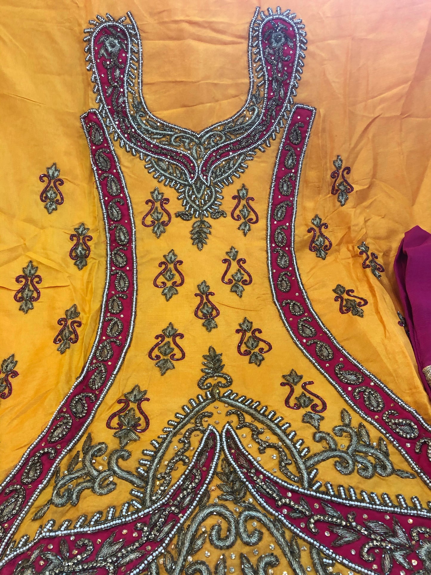 Beautiful designer unstitched punjabi patiala suit