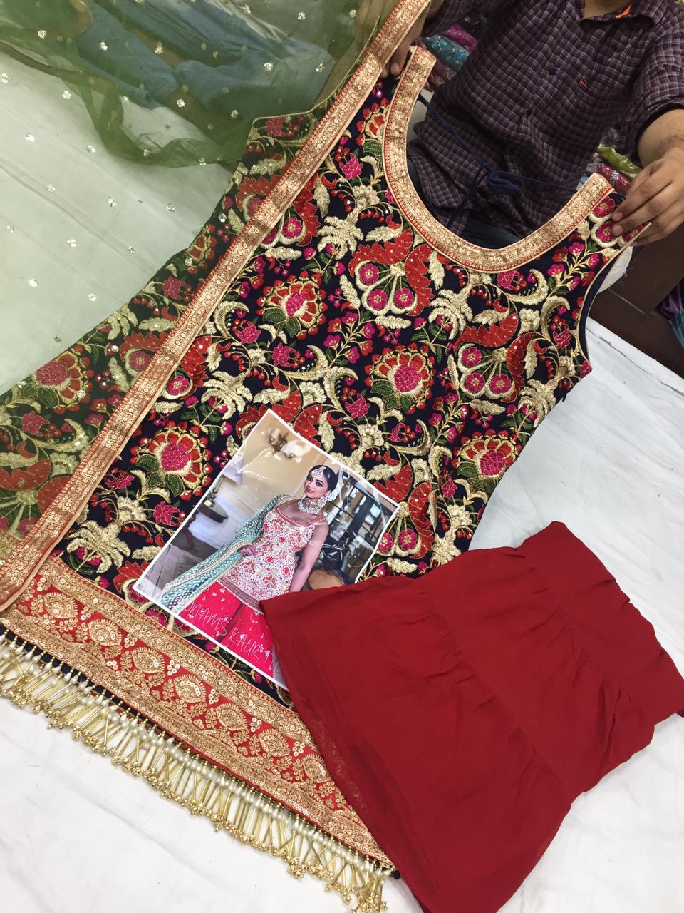 Beautiful designer sharara suit