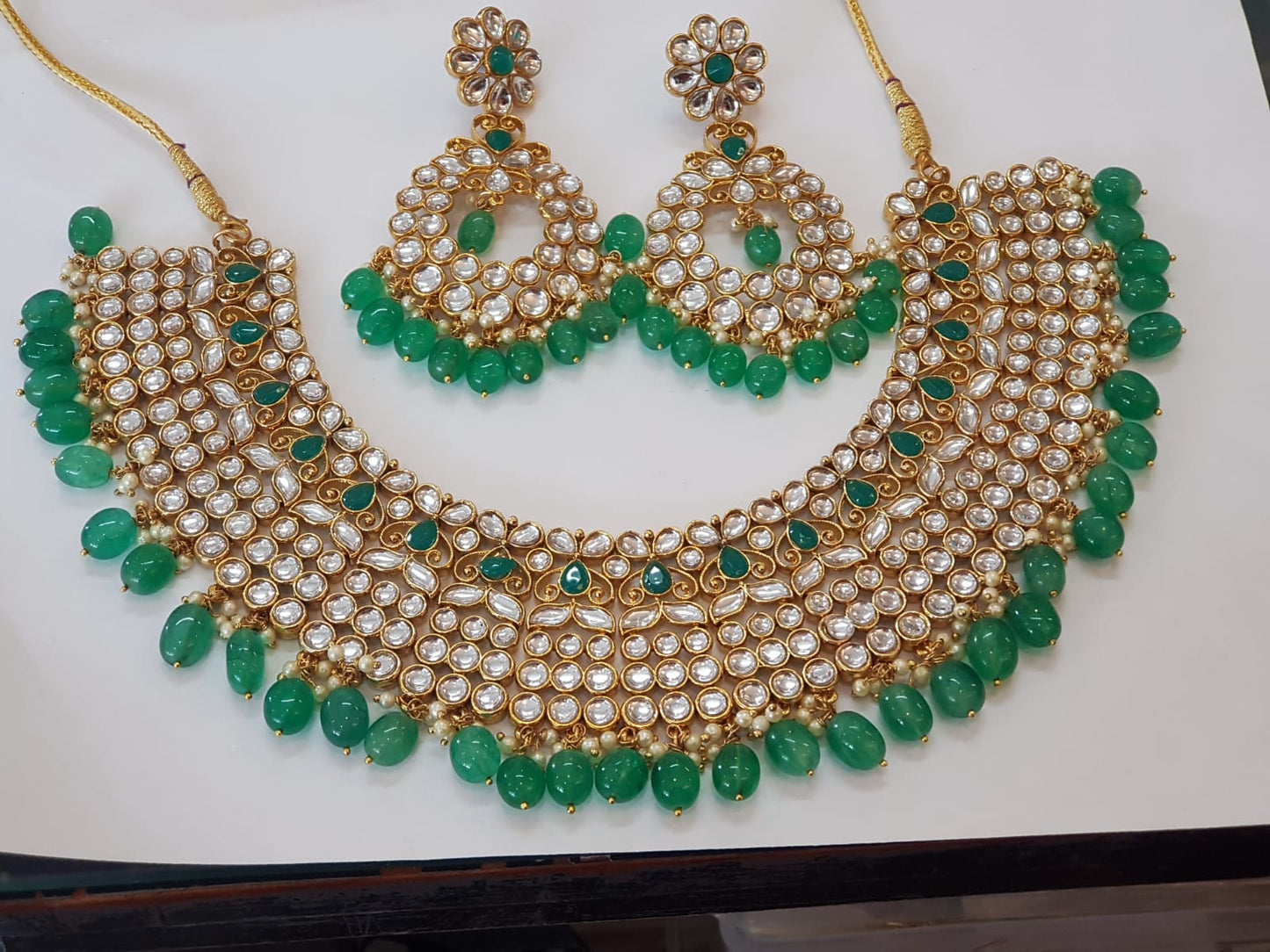 Beautiful designer kundan necklace set