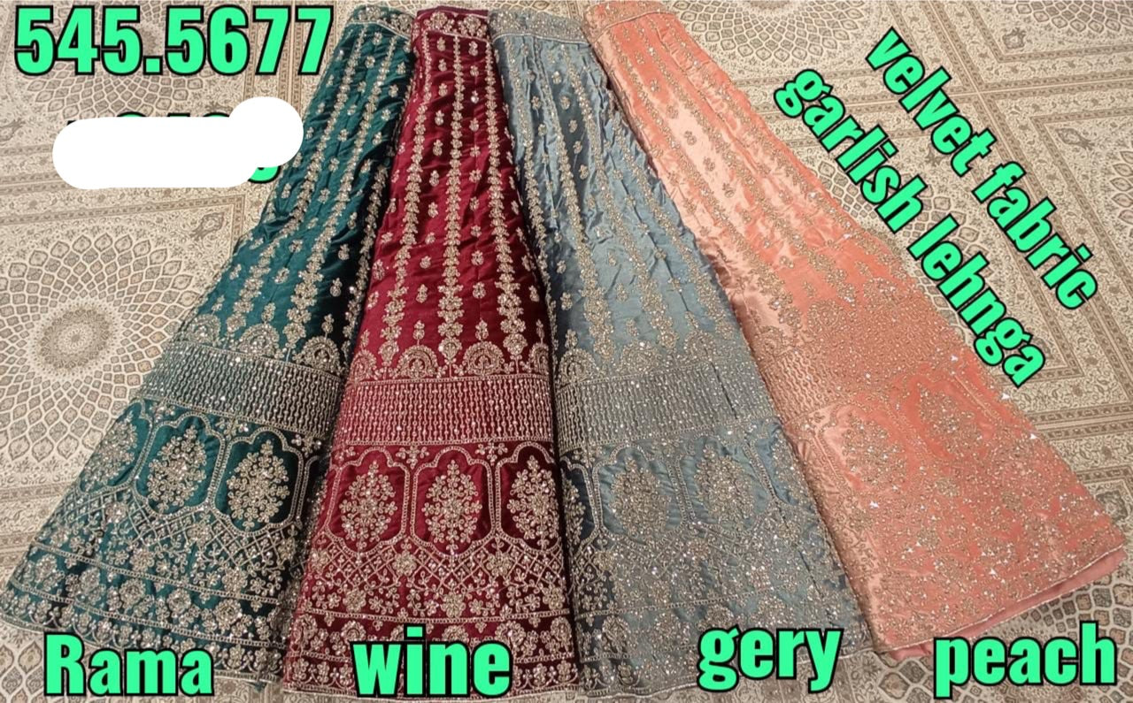 Beautiful designer semi stitch lengha choli