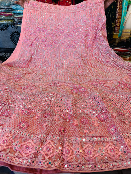 Beautiful designer semi stitch lengha choli