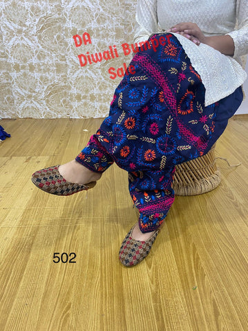 Beautiful designer fully embroidery patiala pants