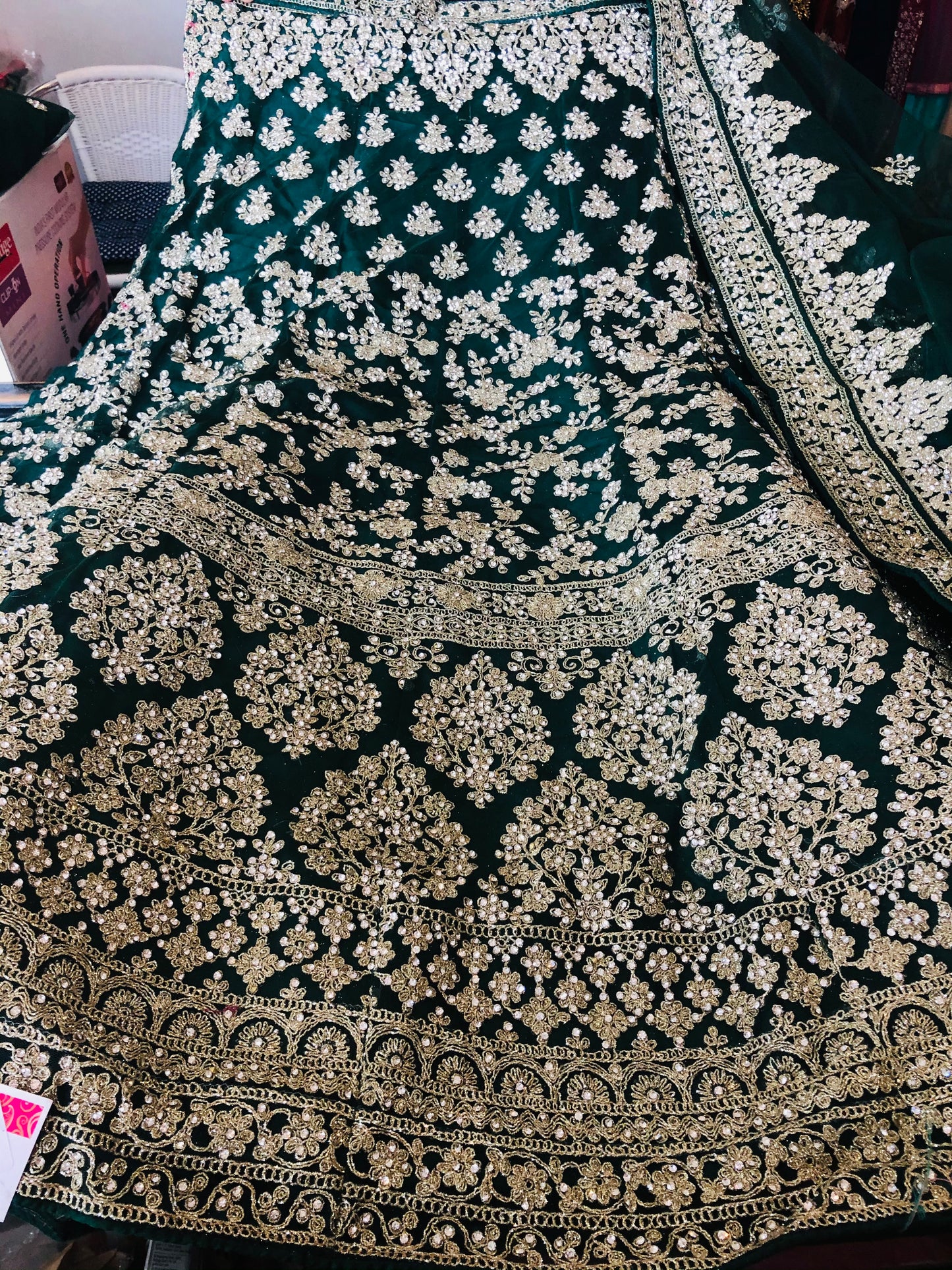 Beautiful designer heavily embroidery lengha choli