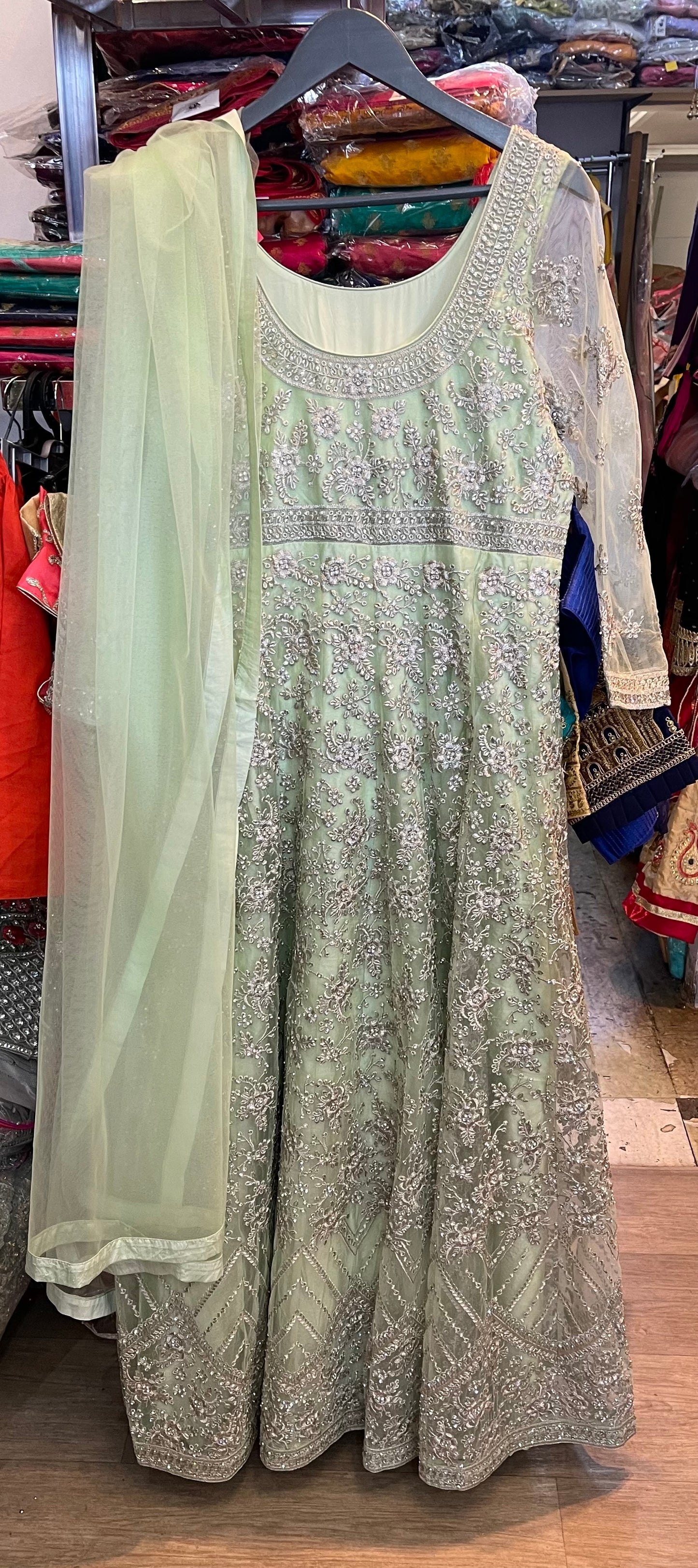 Beautiful designer gown style anarkali suit