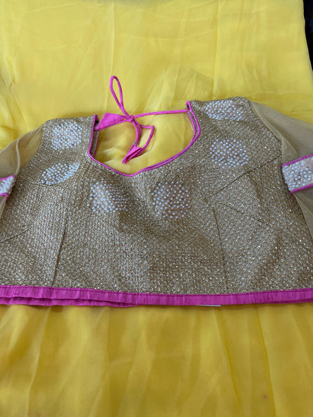 Beautiful designer saree with readymade blouse