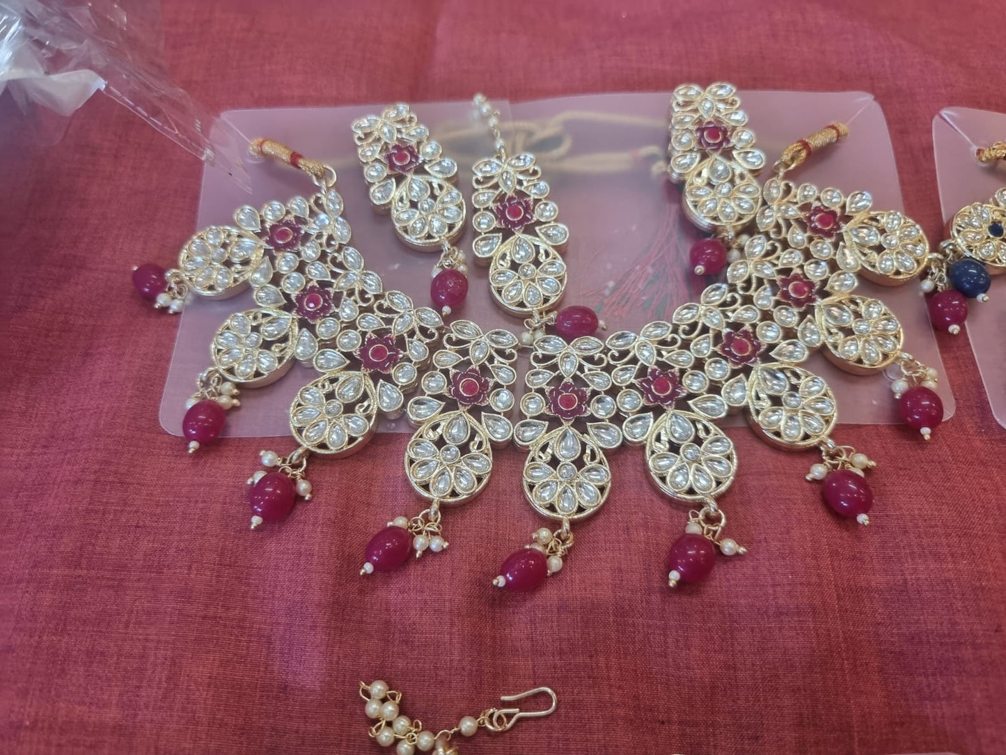 Beautiful designer kundan necklace set