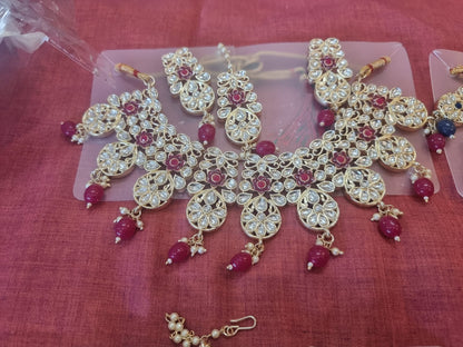 Beautiful designer kundan necklace set